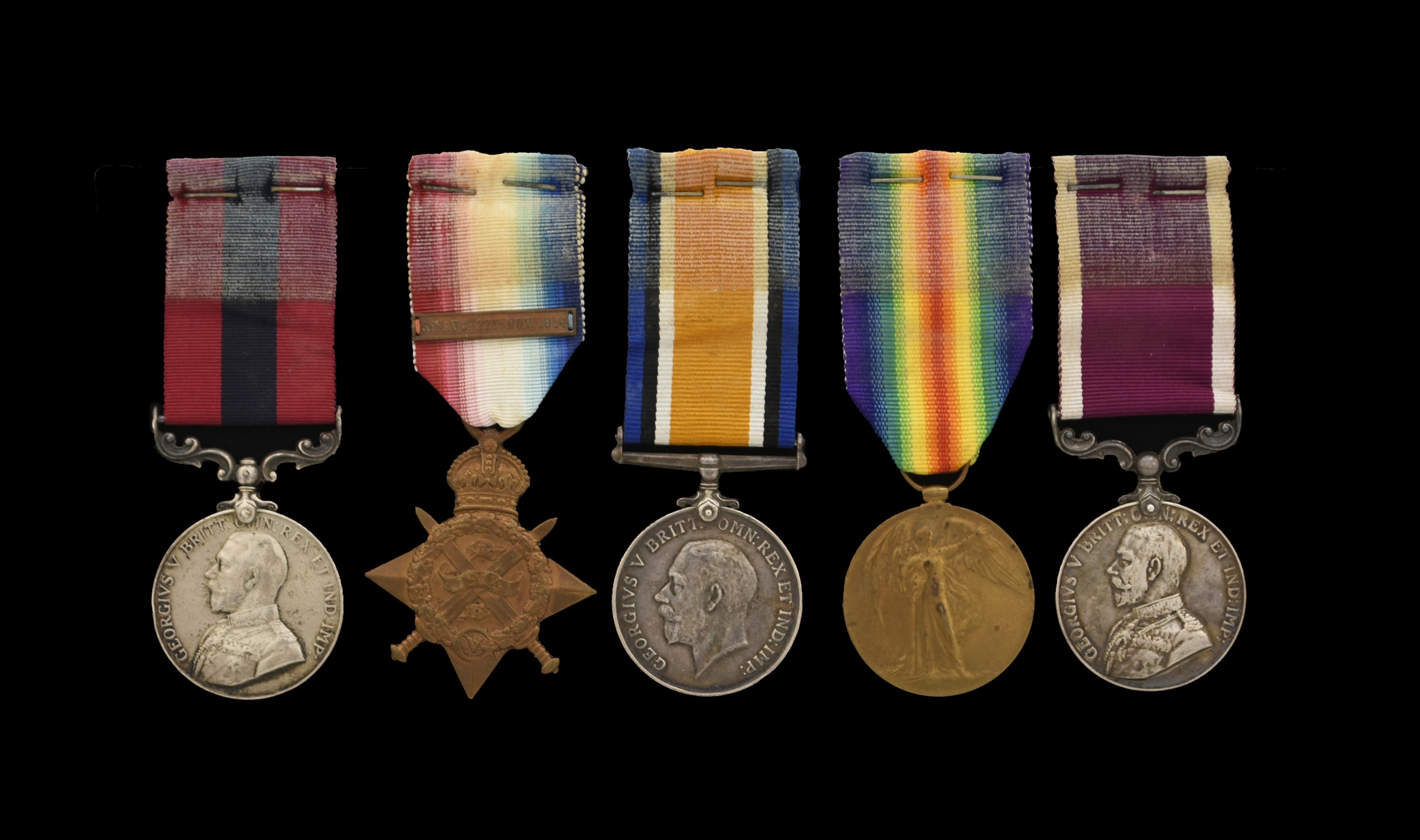 This Great War Distinguished Conduct Medal group awarded to Colour-Sergeant Major Frederick J. Meachin of the Cheshire Regiment sold for £6,500. Halls Auctioneers Shrewsbury